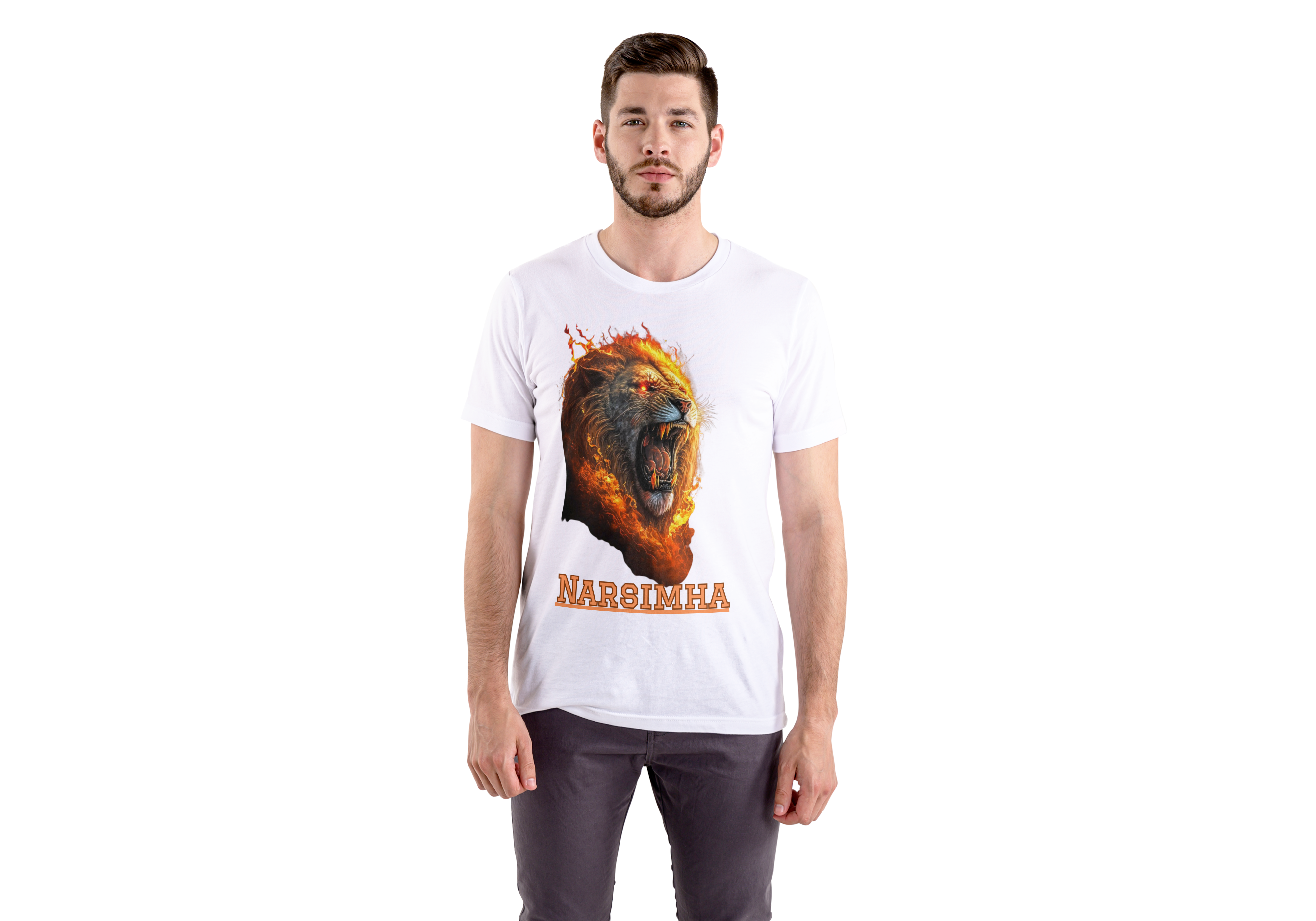 Buy Narsimha Cotton T-Shirt Online | Comfort & Devotion