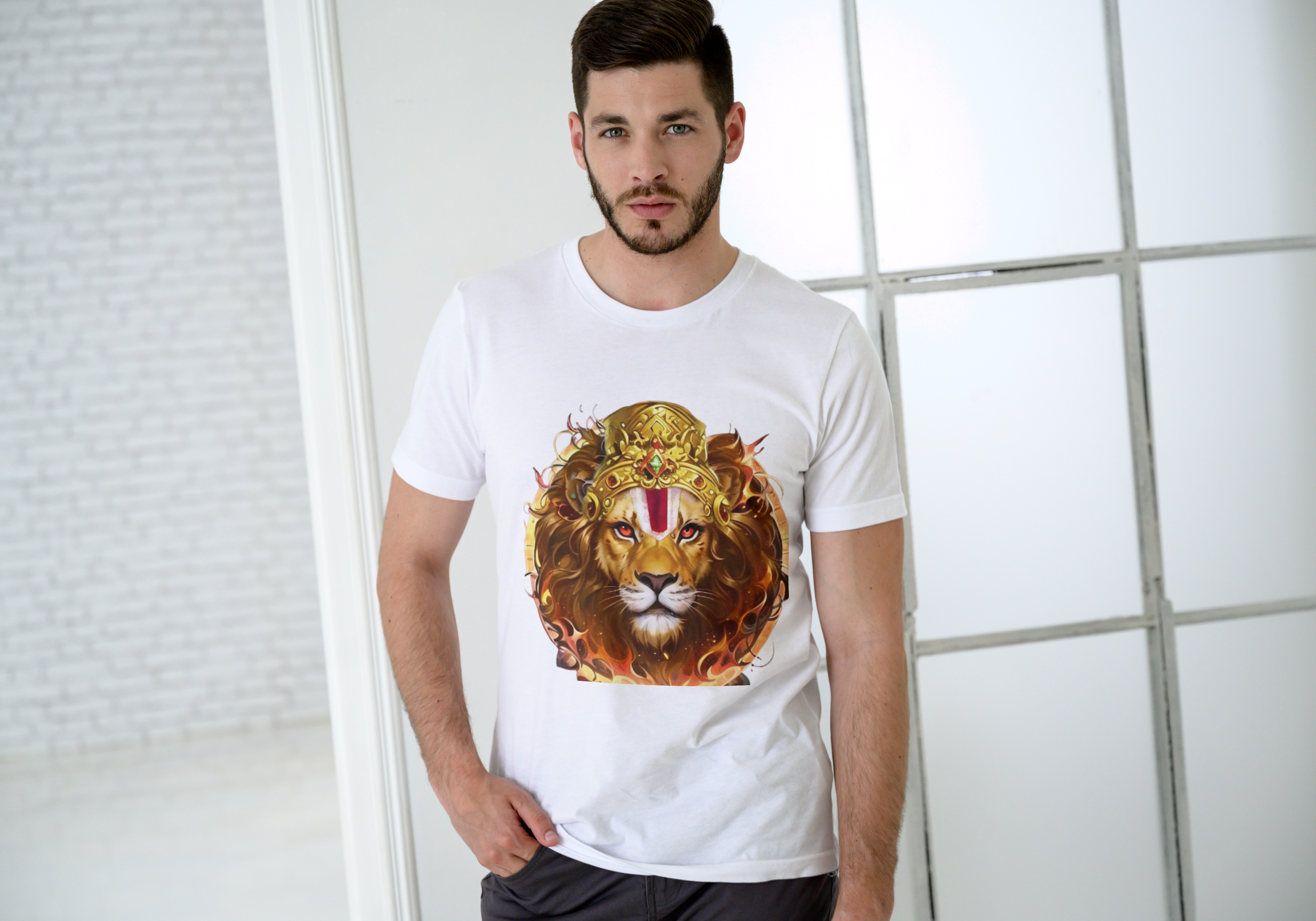 Customized Cotton Narsimha Tee | Unisex Sizes